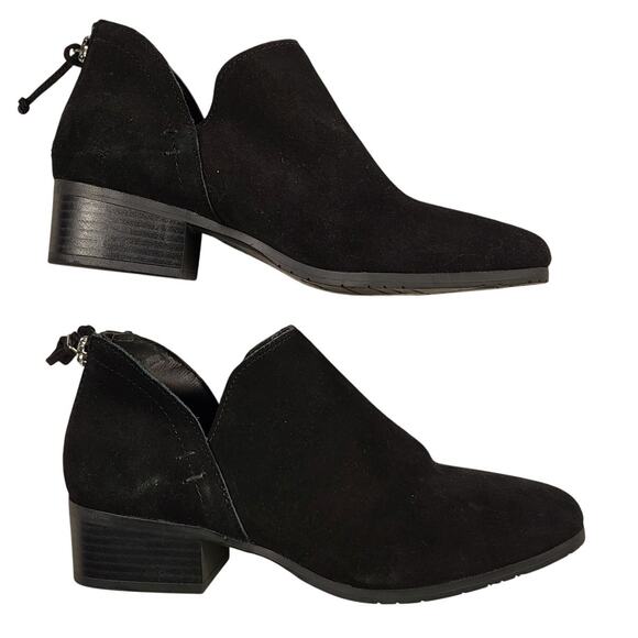 Kenneth Cole Reaction Shoes - NEW Kenneth Cole Reaction Side Skip ankle bootie black suede women sz 5.5